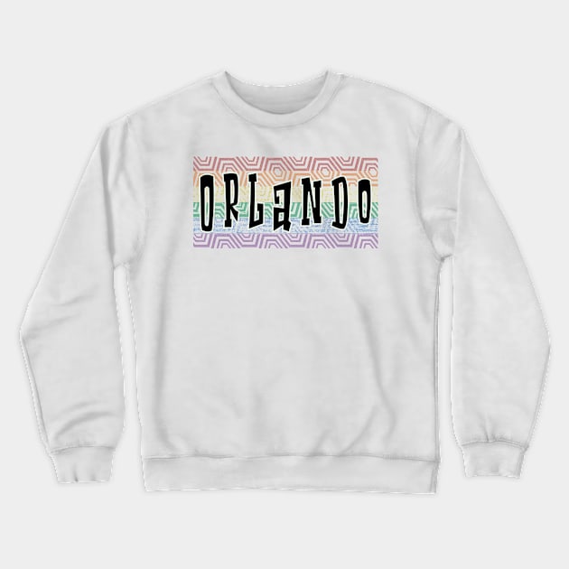 LGBTQ PATTERN AMERICA ORLANDO Crewneck Sweatshirt by Zodiac BeMac